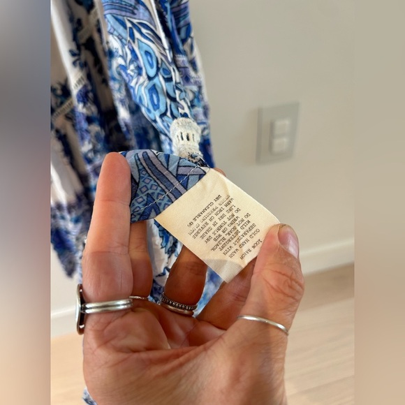 Vintage Spell and the Gypsy Collective Hotel Paradiso Bluebird Maxi Gown Dress - Picture 13 of 17